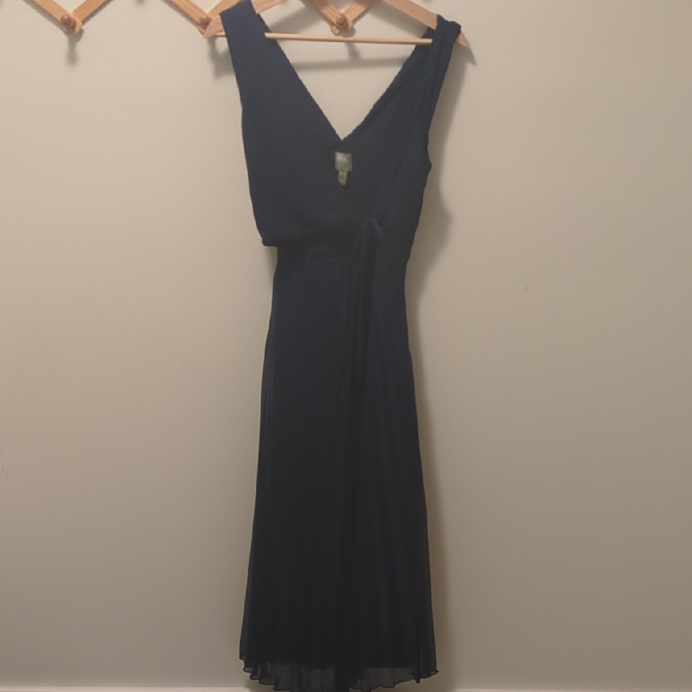 Asos Elegant Navy Blue Sleeveless Dress